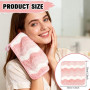 PHOGARY 6 Gants de Toilette en Microfibre, Serviette Visage Skincare pour Lingette Demaquillante, Petite Serviette Main de Toile