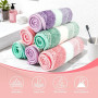 PHOGARY 6 Gants de Toilette en Microfibre, Serviette Visage Skincare pour Lingette Demaquillante, Petite Serviette Main de Toile