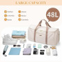 Sac de Voyage Convertible 2 en 1 Sac à Main pour Femme Sac de Vêtements Pliable Sac de Sport pour Les Voyages d'affaires et Les