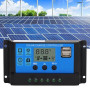 Contrôleur de Charge Solaire MPPT 100A 12V/24V Régulateur Intelligent avec Écran LCD Bluetooth et Paramètre Automatique pour Sys