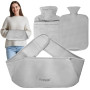 Bouillotte Regles Douloureuses,Bouillotte eau Chaude, Bouillotte Ceinture Étanche Pour Enfants et Adultes, Bouillote avec Housse