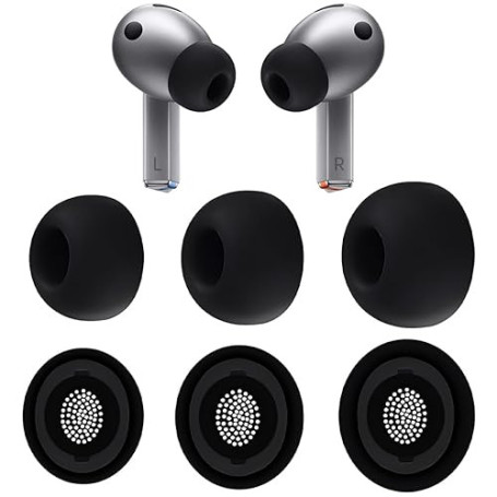 3 Paires Embouts Ecouteur pour Galaxy Buds Pro 3, Silicone Compatible avec Samsung Galaxy Buds Pro, Compatibles avec Étui de Cha