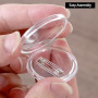 QWORK® 50 Pièces Badge Personnalisable - 38 mm - Badges Transparent en Acrylique pour Activités Créatives