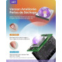 MelodySusie Portatif Lampe UV Ongles Gel avec Support, Mini Rechargeable Lampe Sèche Ongles avec 2 Minuteries, Séchage Rapide, L