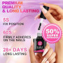 2X8ml Colle Faux Ongles UV 6 en 1 Professionnelle, Colle Capsule Extra Forte et Transparente, 2X8ml Gel Capsule Ongle pour Pose