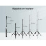 Elitehood Trépied de téléphone Portable de 205 cm de Haut, Flexible, avec col de Cygne réglable de 43 cm, en Aluminium, pour iPh