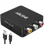 ABLEWE Adaptateur RCA vers HDMI, Convertisseur AV vers HDMI Mini AV à HDMI vidéo Signal Prise en Charge 1080P avec câble de Char