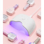 MelodySusie Lampe UV Ongles Gel Compacte et Légère (P-ART06F) avec Commande Simple par Bouton - Polymérise Tous les Gels Souples
