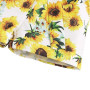 ANUFER 3 Pièces Fille Gamins Ensemble de Vêtements Brillante Jaune Tournesol Bébé Tenues Débardeurs + Pantalons Courts + Bandeau