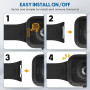 Xisair 3 Pièces Bracelets Compatible avec Xiaomi Redmi Watch 6/5 / 4 & Xiaomi Smart Band 10 Pro / 9 Pro / 8 Pro Bracelet en Sili