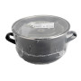 Crealys 545413 Friteuse Traditionnelle Ø26 cm en Acier Émaillé avec Panier & Couvercle Verre – Cuisson à l’Ancienne pour Frites
