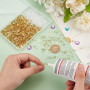 UNICRAFTALE Environ 500 Pcs Boucles d'Oreilles en Or avec écrous d'oreille en Plastique 304 Boucles d'Oreilles en Métal Hypoalle