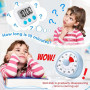 Diboniur Minuteur Visuel Enfant Rechargeable, 60 Minutes Timer Compte à Rebours Silencieux, Timer Enfant Apprentissage, Outil de