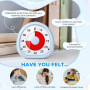 Diboniur Minuteur Visuel Enfant Rechargeable, 60 Minutes Timer Compte à Rebours Silencieux, Timer Enfant Apprentissage, Outil de