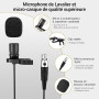 TONOR Système de Micro sans Fil avec 4 émetteurs de Poche/micros-Cravates/Casque à Effet Hall, 4x5 fréquences, portée 60m, pour