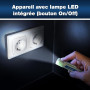 Peak Tech P 1030 - Détecteur de Tension Alternative Sans Contact avec Lampe LED, Plage de Fonctionnement 50 - 1000 V AC, Testeur