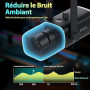 FIFINE USB/XLR Streaming Micro Gaming pour PC PS4 PS5, RGB Cardioïde Dynamique Microphone avec Support, pour Mixer Cartes Son, p