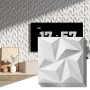 Art3d Lot de 20 panneaux muraux décoratifs 3D en PVC, 1,8 m², décoration murale intérieure en PVC, 30 x 30 cm,Blanc