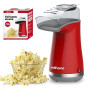 Edihome, Machine a Pop Corn, Popcorn, 1200 W, Comprend une cuillère de dosage, Popcorn prêt en 2 minutes (Rouge)