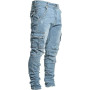 Jeans pour Homme,Pantalon Denim Slim,De Survêtement Homme,Coton de Couleur Pantalon de Travail Hip-hop délavé Vintage.