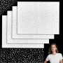 Lot de 4 feuilles de strass thermocollants - Paillettes - Strass - Ronds et plats - Pour vêtements, jeans, sacs et loisirs créat