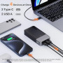 JUOVI Batterie Externe 65W 20000mAh Power Bank USB C in&Out Chargeur Portable Charge Rapide Compatible avec MacBook iPhone 17 16