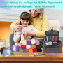 Coopay Kit Crochet Debutant Complet, 15 Pelotes de Laine Crochet, Accessoires de Crochets Tricot, 73 Kits de Crochets Ergonomiqu