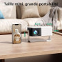 Yoton Mini Projecteur, 2026 amélioré, 1080P Full HD, 15000 lumens, Zoom à 50%, Auto Keystone, Videoprojecteur Portable Compatibl
