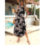 Zeagoo Robe Femme Ete sans Manches Chic et Elegant Robes de Plage Décontractée Col Rond Longue Robe Ample Légère avec Poches S-X