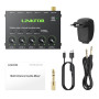 LiNKFOR Mini Mélangeur Audio Stéréo 4 Canaux Mélangeur de Ligne Ultra-Faible Bruit Switch Stereo/Mono, Contrôle du Volume Indépe