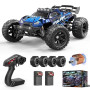 Womaqu Voiture Télécommandée Adulte 1:14 RC 4x4 40 km/h Tout-Terrain Étanche, Camion RC avec 2 Batteries 7.4V 1300mAh 6 lumières