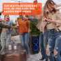 JBL PartyBox 310 Enceinte Bluetooth sans fil avec éclairage dynamique intégré, mode karaoké, basses puissantes et prise en charg