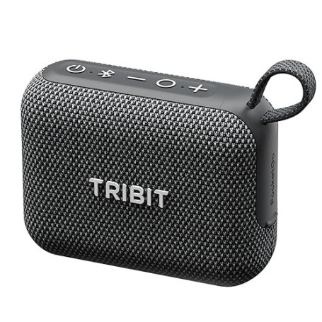 Tribit PocketGo Enceinte Bluetooth Portable, 20h d’autonomie, IP68 étanche et Flottante, Bluetooth 6.0, Son Puissant, EQ, TWS, M