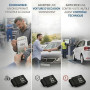 Scanner OBD2 Bluetooth Valise Diagnostic Auto Multimarque - Lecteur de Code Défaut Moteur EOBD/Can - Diagnostic en Temps Réel po