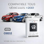 Scanner OBD2 Bluetooth Valise Diagnostic Auto Multimarque - Lecteur de Code Défaut Moteur EOBD/Can - Diagnostic en Temps Réel po