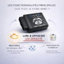 Scanner OBD2 Bluetooth Valise Diagnostic Auto Multimarque - Lecteur de Code Défaut Moteur EOBD/Can - Diagnostic en Temps Réel po