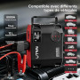 UTRAI 27000mAh Booster Batterie Voiture 8000A, Demarreur Batterie Voiture avec 1600 Lumens LED, Gonfleur, Sortie CC 160 W, 18W C