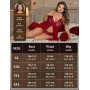 UMIPUBO Nuisette Sexy Femme Grande Taille Ensemble de Lingerie Sexy Coquine Hot Tenue Babydoll Teddy Vêtement de Nuit Col V Dent
