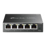 TP-Link TL-SG605E Switch Ethernet Gigabit 5 Ports Gigabit Hub RJ45, Switch Manageable, Boitier Métal, Plug-and-Play, Durable et