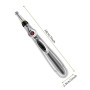 Stylo de massage d'acupuncture – Stylo d'acupuncture électrique pour masseur corporel Meridian Energy avec 5 têtes de massage