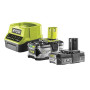 RYOBI - 1 Batterie Lithium+ 18V - 4,0 Ah, 1 Batterie Lithium+ 18V 2,0 Ah et 1 Chargeur Rapide 2,0 A - RC18120-242