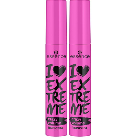 Essence - Mascara I Love Extreme Volume Crazy (Lot de 2)