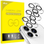 JETech Protection Objectif Caméra Arrière pour iPhone 14 Pro 6,1 Pouces et iPhone 14 Pro Max 6,7 Pouces, Film en Verre Trempé 9H