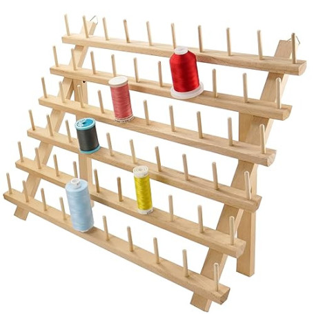 New brothread 60 Bobines Support de Filetage de bois/porte-bobines de fil/organisateur de fil pour broderie, matelassage et fils