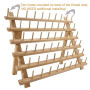New brothread 60 Bobines Support de Filetage de bois/porte-bobines de fil/organisateur de fil pour broderie, matelassage et fils