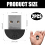 Dawfund 2PCS Mini Microphone USB 2.0, Microphone USB Pc, Adaptateur Audio de Microphone pour Enregistrement Vocal, Microphone Om