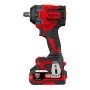 KS TOOLS - 515.4710F - Mini clé à chocs 1/2" - Clé à choc sans fil brushless - Puissance 18 V - 850 Nm - 1,5 kg sans batterie -
