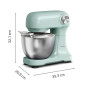 Moulinex, Bake Simple, Robot pâtissier, compact, utilisation facile, Fouet, batteur et crochet petrin, QA1413F0, Vert D'eau