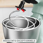 Moulinex, Bake Simple, Robot pâtissier, compact, utilisation facile, Fouet, batteur et crochet petrin, QA1413F0, Vert D'eau