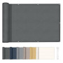 HENG FENG Brise Vue Balcon 90x300cm PES, Pare-Exterieur Cache Occultant pour Terrasse, Résistant à l'eau et aux UV, Anthracite